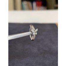 Rupen Kraft G23 Titanyum Göbek Piercingi %100 Titanyum Zirkon Taş Kelebek Titanyum Göbek Piercingi