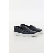 Faruk Balkanas Vayne Model Çift Toka Detaylı Hakiki Deri Eva Taban Casual Ayakkabı