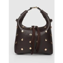 Mercan Bags Kadın Zımba Detaylı El ve Kol Çantası