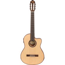 Valencia VC704CE Elektro Klasik Gitar Cutaway 4/4 Naturel