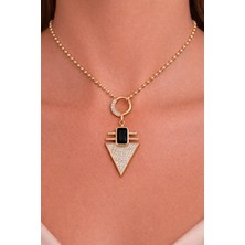 Xuping Geometrik Taşlı Kolye