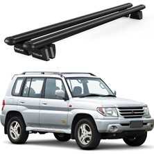 Today Auto Pençe Mitsubishi Pajero Io 5d (1998-2007) Uyumlu Siyah Ara Atkı Port Bagaj Tavan Barı