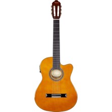 Valencia VC104THNCE Elektro Klasik Gitar 4/4 Naturel Sap Çelikli (Thin Body)