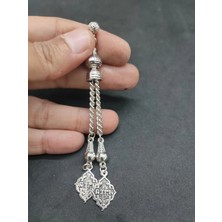 İskeçe Tesbih 475 Ayar Gümüş Tesbih Püskülü