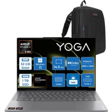 Lenovo Yoga Pro 7 14ASP9 Amd Ryzen Aı 9 365 32GB Ddr5 1tb SSD Amd Radeon™ 880M 120Hz 14.5" 2.8k Wqxga+ (2880X1800) OLED 400NITS WIN11PRO Taşınabilir BILGISAYAR83HN0006TRP13+ZETTAÇANTA