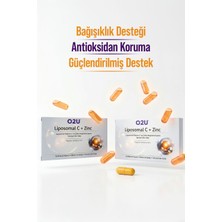 O2U C Vitamini Lipozomal + Çinko Bisglisinat Şelatlı | Bağışıklık & Antioksidan Desteği 60 Kapsül