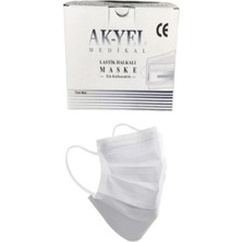 Allians Yüksek Filtreli 3 Kat Meltblown Maske, 300 Adet Beyaz Paket