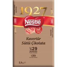 Nestle 1927 Sütlü Kuvertür Çikolata 2.5 kg %29 Kakao İçeren Lezzetli Tatlılık