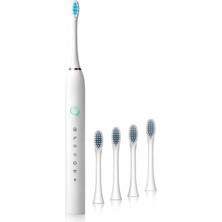 Exenar Şarjlı Sonic Diş Fırçası 6 Mod 4 Başlık Ipx7 Su Geçirmez Elektrikli Diş Temizleme Fırçası Titreşimli