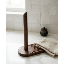 Fam Wood Art Doğal Ahşap Kağıt Havluluk , Rulo Kağıt Havluluk %100 Çam 12X24X27 cm