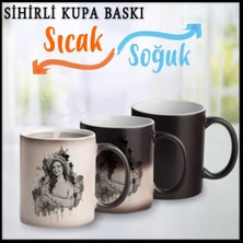 Detay Fotoğrafçılık ➖ Kişiye Özel Tasarımlı Sihirli Kupa ➖ Siyah, Porselen, Hediyelik Kupa ➖ Istediğiniz Yazı ve Fotoğrafı Kupanıza Baskı Yaptırabilirsiniz