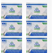 Tules Steril Non Woven Kompres 7,5 cm x 7,5 cm 4 Katlı Yüksek Emilim Kapasiteli 100’lü Kutu - 6 Kutu
