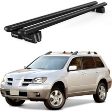 Today Auto Pençe Mitsubishi Outlander (2001-2006) Uyumlu Siyah Ara Atkı Port Bagaj Tavan Barı