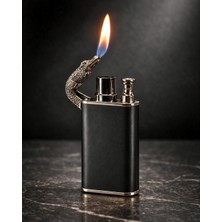 Sufi Tesbih Esans Ve Hediyelik Timsah Başlı Rüzgar Çakmağı – Metal Gövde, Rüzgara Dayanıklı Alev, Premium Tasarım Özel Seri Çakmak