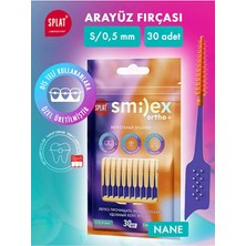 SPLAT 0,5mm S Beden Elastik Uçlu Diş Arası Fırçası Smilex Ortho Nane Aromalı
