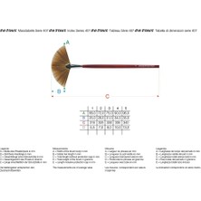 Da Vinci : Porsuk Kılı Yelpaze Kaynaştırma Fırçası : Seri 408 : No:3