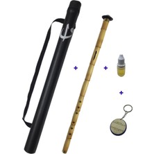 Elif Ney Elif Serisi Kız (Si) Sağ El Üstte Sarı Renk Nefesli Çalgı + Anahtarlık + 10ML Yağ