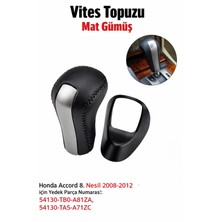 Stilix Garage KÖRÜKSÜZ MODELE UYGUNDUR Honda Accord 8. Nesil 2008-2012 Otomatik Vites Topuzu Deri Kaplamalı