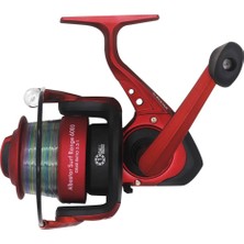 AlbaStar Surf Range 6000 Balıkçı Olta Makinesi 1 Bilya Katlanır Kolu ile Uzun Mesafe Atışlar