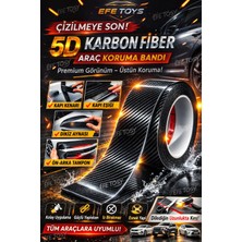 Efe Toys 🚗 5d Karbon Fiber Araç Koruma Bandı Çizilmelere Son! Aracına Sportif & Premium Görünüm! 7cm 3 Metre
