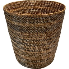 Baolgi Hasır Çöp Sepeti L Kahverengi 27x28 cm