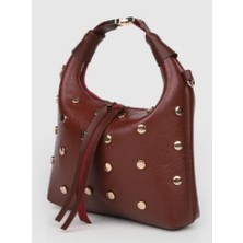 Mercan Bags Kadın Zımba Detaylı El ve Kol Çantası