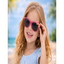 Optic Plus Çocuk Güneş Gözlüğü Fiyonk Detaylı Model 5233 Pembe