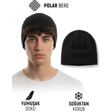 Qulothes Extra Kalın Termal Polar Soğuk Geçirmez Bere  Unisex Pamuklu Kışlık Şapka
