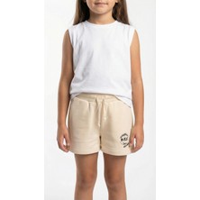 Brz Kids Kız Çocuk Bej Renk Şort
