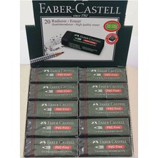 Faber-Castell Büyük Boy Siyah Silgi 5 Adet PVC İçermeyen Dayanıklı Silgi