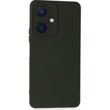 Selfbuysell Vivo Y27 Kılıf Nano Içi Kadife Silikon - Koyu Yeşil