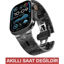Dexmon Apple Watch 11 10 9 8 7 6 Se Ultra Uyumlu 42 44 45 46 49MM Titanyum Metal Paslanmaz Çelik Kordon Kayış