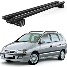 Today Auto Pençe Mitsubishi Space Star (1998-2001) Uyumlu Siyah Ara Atkı Port Bagaj Tavan Barı