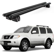 Today Auto Pençe Nissan Pathfinder R51 (2004-2012) Uyumlu Siyah Ara Atkı Port Bagaj Tavan Barı