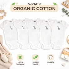 Qr Baby Yenidoğan & Bebek %100 Pamuklu Body 5'li Ekonomik Paket