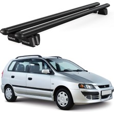 Today Auto Pençe Mitsubishi Space Star (2002-2005) Uyumlu Siyah Ara Atkı Port Bagaj Tavan Barı