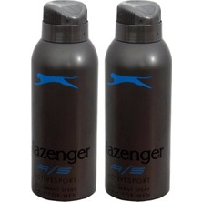 Slazenger Deodorant Aktif Spor Sprey 150ML Mavi 2 Adet Erkekler İçin Pudrasız Koku