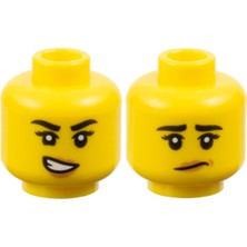 LEGO Minifigür Parçaları: Kafa: 3626PB3216