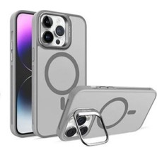Epro iPhone 15 Pro Standlı Kamera Lens Koruma Hediyeli Magsafe Şarj Özellikli Zırhlı Ultra Lüks Kılıf