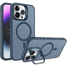 Epro iPhone 15 Pro Standlı Kamera Lens Koruma Hediyeli Magsafe Şarj Özellikli Zırhlı Ultra Lüks Kılıf