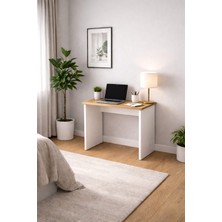 Kaçmaz Home Mobilya 90 cm Sepet Beyaz Çalışma Masası