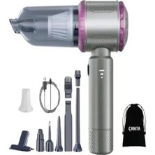 CAILON Kablosuz Taşınabilir Araç İçi El Süpürgesi | 15000PA Vakum Gücü Çanta Hediyeli