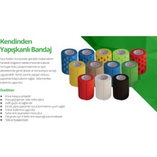 Allians Kendinden Yapışkanlı Siyah Bandaj, 10 cm x 4,5 M, 12 Adet