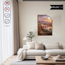 Akıllı Kağıt Türkiye Iller Tablo - Poster Adana (Model-13)