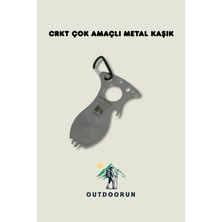 Outdoorun Crkt Çok Amaçlı Metal Kaşık