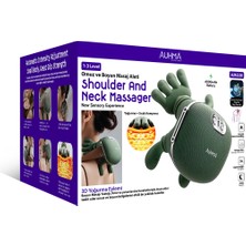 Auhma AMG38 Şarjlı Isıtmalı Boyun ve Omuz Masaj Aleti – 3D Yoğurma Derin Doku Shiatsu Masaj Cihazı (45°c Heat Therapy)