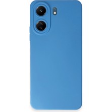 Selfbuysell Xiaomi Redmi 13C Kılıf Nano Içi Kadife Silikon - Mavi