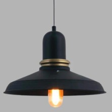 Ronisu Aydınlatma Banfora Vintage Tarz Metal Siyah Tavan Tekli Avize Ra-Avz- 5481-30-91