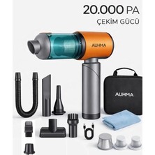 CAILON 7800 mAh Şarjlı 2’si 1 Arada Üfleme ve Çekme Özellikli 20.000 Pa Katlanabilir Araç Süpürgesi