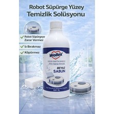Wollex Beyaz Sabun Robot Süpürge Deterjanı , Mop Suyu, Robot Süpürge Solüsyonu Yüzey Temizleyici 500ML